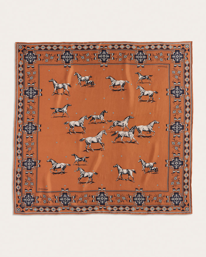 HERD OF HORSES SILK SCARF